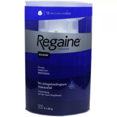 REGAINE Miesten vaahto 50 mg/g, 3X60 ml