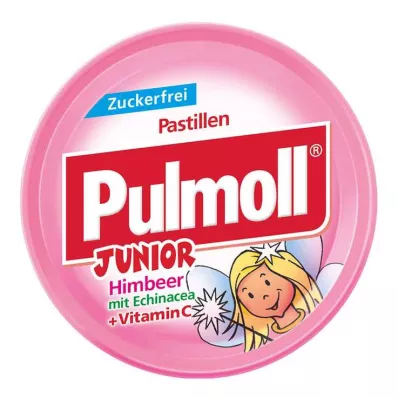 Pulmoll Junior vadelma echinacealla ilman sokerikarkkeja, 50 g