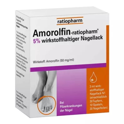 Amorolfine ratiopharm 5% - kynsisientä vastaan, 3 ml Amorolfine ratiopharm 5% - kynsisientä vastaan, 3 ml