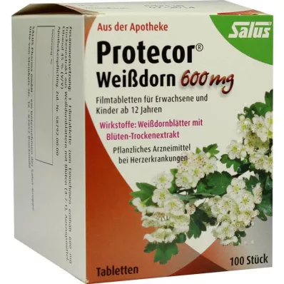 PROTECOR Hawthorn 600 mg kalvopäällysteiset tabletit, 100 kapselia