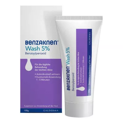 Benzaknen® Wash 5 % suspensio epäpuhtaalle iholle ja lievälle aknelle, 100 g Benzaknen® Wash 5 % suspensio epäpuhtaalle iholle ja lievälle aknelle, 100 g