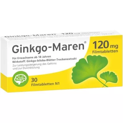 GINKGO-MAREN 120 mg kalvopäällysteiset tabletit, 30 kpl