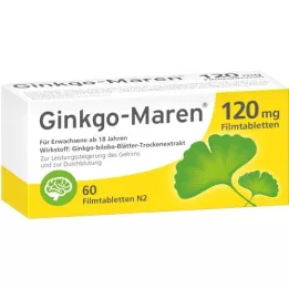 GINKGO-MAREN 120 mg kalvopäällysteiset tabletit, 60 kpl