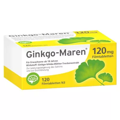 Ginkgo-Maren 120 mg kalvopäällysteiset tabletit, 120 kpl