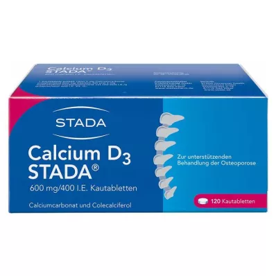 CALCIUM D3 STADA 600 mg/400 I.U. Purutabletit, 120 kpl