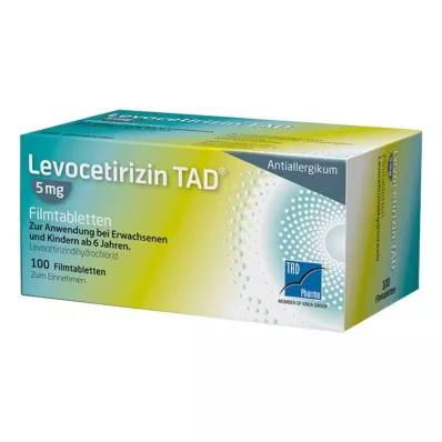 Levocetirizine TAD® 5 mg kalvopäällysteiset tabletit, 100 kpl