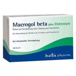 MACROGOL beta plus elektrolyytit Plv.z.H.e.L.z.Einn., 20 kpl
