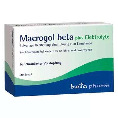 MACROGOL beta plus elektrolyytit Plv.z.H.e.L.z.Einn., 20 kpl