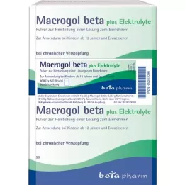 MACROGOL beta plus elektrolyytit Plv.z.H.e.L.z.Einn., 100 kpl