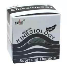 NASARA Kinesioteippi 5 cmx5 m musta, 1 kpl