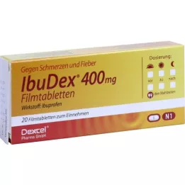 IBUDEX 400 mg kalvopäällysteiset tabletit, 20 kpl