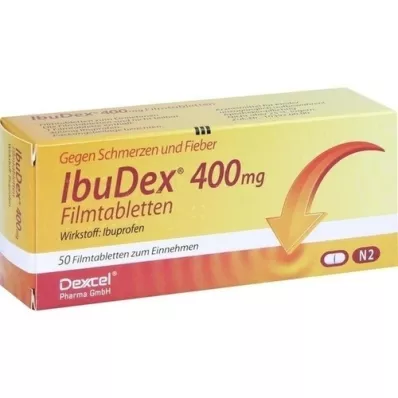 IBUDEX 400 mg kalvopäällysteiset tabletit, 50 kpl