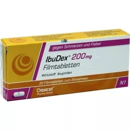 IBUDEX 200 mg kalvopäällysteiset tabletit, 20 kpl