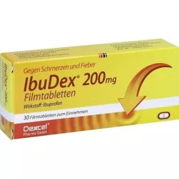IBUDEX 200 mg kalvopäällysteiset tabletit, 30 kpl