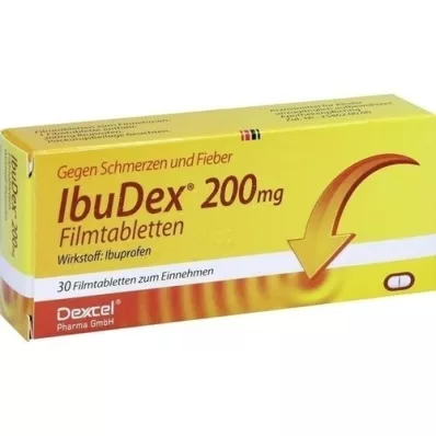 IBUDEX 200 mg kalvopäällysteiset tabletit, 30 kpl