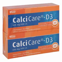 CalciCare-D3 600mg/400 kansainvälistä yksikköä (120 kpl)