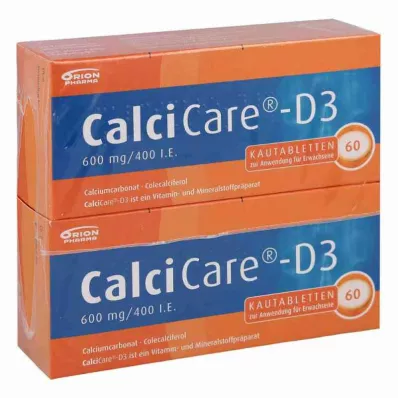 CalciCare-D3 600mg/400 kansainvälistä yksikköä (120 kpl) CalciCare-D3 600mg/400 kansainvälistä yksikköä (120 kpl)