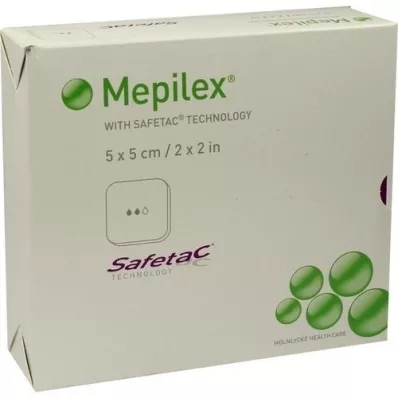 MEPILEX 5x5 cm vaahtomuovisidos, 5 kpl