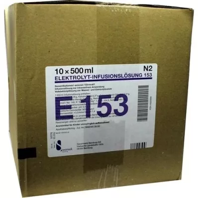 ELEKTROLYT Inf.-Lsg. 153 PE-Pullo, 10X500 ml