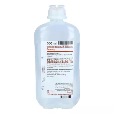 Isotoninen suolaliuos 0,9 % PE-infuusioliuos, 10X500 ml