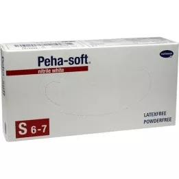 PEHA-SOFT nitriili valkoinen Unt.Hands.unsteril pf S, 100 St