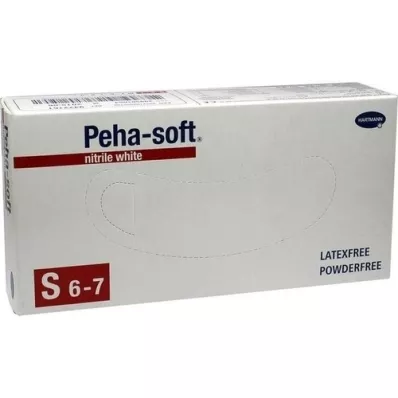 PEHA-SOFT nitriili valkoinen Unt.Hands.unsteril pf S, 100 St