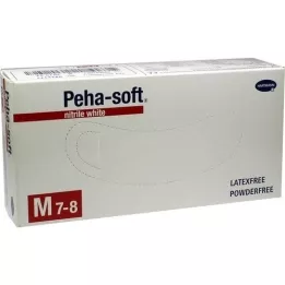 PEHA-SOFT nitriili valkoinen Unt.Hands.nonsterile pf M, 100 kpl