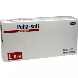 PEHA-SOFT nitriiliä valkoinen Unt.Hands.unsteril pf L, 100 St