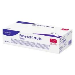 PEHA-SOFT nitriiliä valkoinen Unt.Hands.unsteril pf L, 100 St
