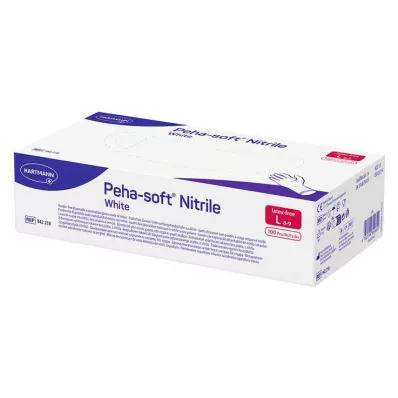 PEHA-SOFT nitriiliä valkoinen Unt.Hands.unsteril pf L, 100 St