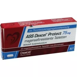 ASS Dexcel Protect 75 mg enteropäällysteiset tabletit, 20 kpl