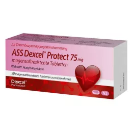 ASS Dexcel Protect 75 mg enteropäällysteiset tabletit, 50 kpl