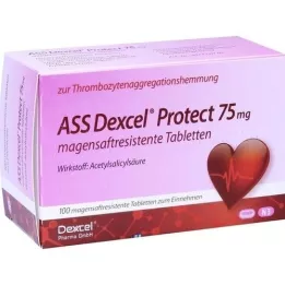 ASS Dexcel Protect 75 mg enteropäällysteiset tabletit, 100 kpl