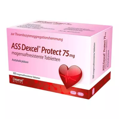 ASS Dexcel Protect 75 mg enteropäällysteiset tabletit, 100 kpl