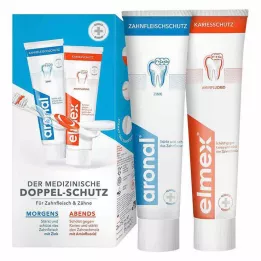 ARONAL/ELMEX Double Protection hammastahna, 2X75 ml