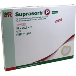 SUPRASORB P PU-Foam v.selfcl.sacrum 18x20,5 cm, 4 kpl