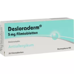 DESLORADERM 5 mg kalvopäällysteiset tabletit, 20 kpl