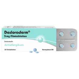Desloraderm 5 mg kalvopäällysteiset tabletit, 20 kpl