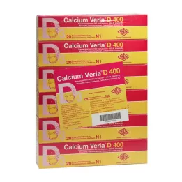 CALCIUM VERLA D 400 -hapettavat tabletit, 120 kpl