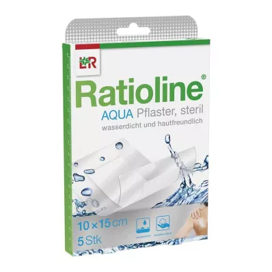 RATIOLINE aqua Shower Plaster Plus 10x15 cm steriili, 5 kpl RATIOLINE aqua Shower Plaster Plus 10x15 cm steriili, 5 kpl