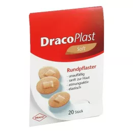 Dracoplast Pehmeä pyöreä kipsi ihonvärinen 2,2cm, 20 kpl