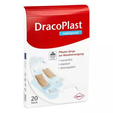 DRACOPLAST vedenpitävät laastikaistaleet, valikoituja, 20 kpl
