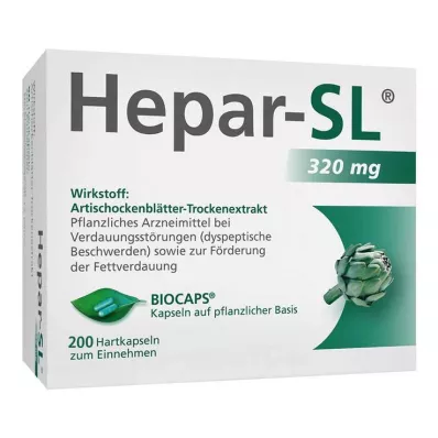 Hepar-SL® 320 mg kovat kapselit, 200 kpl
