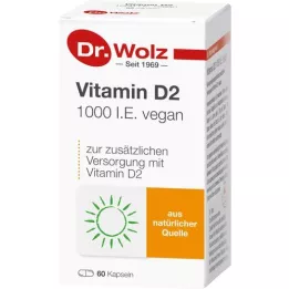 VITAMIN D2 1000 I.E. vegaaniset kapselit, 60 kpl