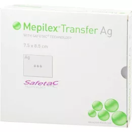 MEPILEX Ag-vaahtomuovisidos 7,5x8,5 cm ster., 10 kpl