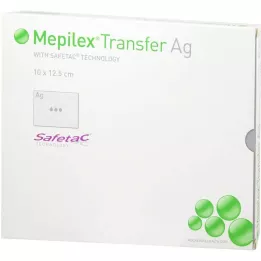MEPILEX Ag-vaahtomuovisidos 10x12,5 cm ster., 5 kpl
