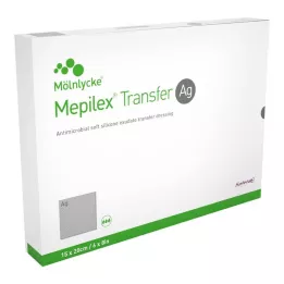 MEPILEX Transfer Ag vaahtomuovisidos 15x20 cm steriili, 10 kpl