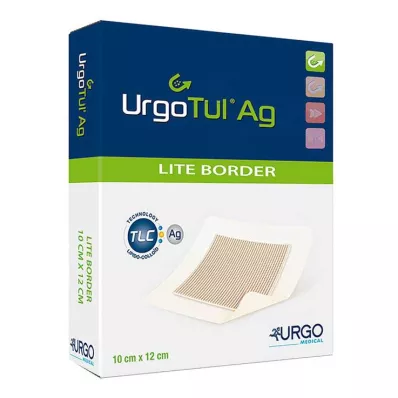 Urgotül Ag Lite Border 10x12 cm side, 10 kpl Urgotül Ag Lite Border 10x12 cm side, 10 kpl