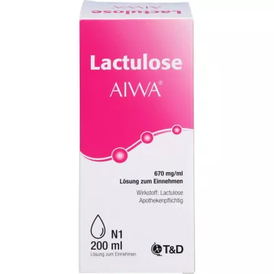 LACTULOSE AIWA 670 mg/ml oraaliliuos, 200 ml