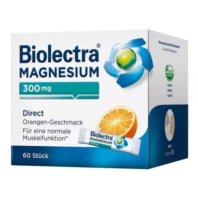 BIOLECTRA Magnesium 300 mg Suoraan appelsiinitikkuja, 60 kpl BIOLECTRA Magnesium 300 mg Suoraan appelsiinitikkuja, 60 kpl